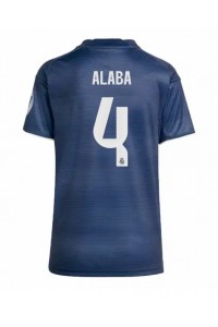 Real Madrid David Alaba #4 Jalkapallovaatteet Naisten Vieraspaita 2025-26 Lyhythihainen